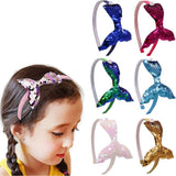 6-delige Zeemeermin Haarbanden Set - Glitter Pailletten Haarband - Elastische Haaraccessoires - Perfect voor Feesten, Dagelijks Gebruik - Geschikt voor Dames, Meisjes, Kinderen