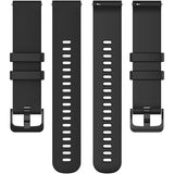 3 Stuks 20mm Silicone Horlogeband - Compatibel met Samsung Galaxy Watch 3 (41mm) / Galaxy Watch Active 2 / Gear Sport - Zachte Fitnessband Geschikt voor Garmin Vivoactive 5/3, Venu 2 - Quick Release Band in Zwart/Wit/Grijs