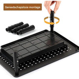 Monitorstandaard Verhoger – Verstelbare Monitor Riser met Lade – Ergonomische Bureauverhoger – 3 Hoogtes – Ventilerend Metalen Opzetstuk – Schermverhoger voor Laptop Printer PC – Zwart Monitorplatform