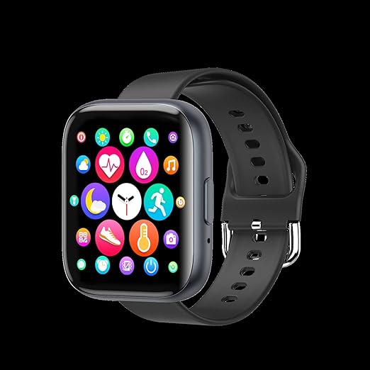 Revolutionaire Smartwatch in Strak zwart: Een Must-Have voor Fitness, Communicatie en Stijl - Uw Partner voor Een Gezonder, Verbonden Leven
