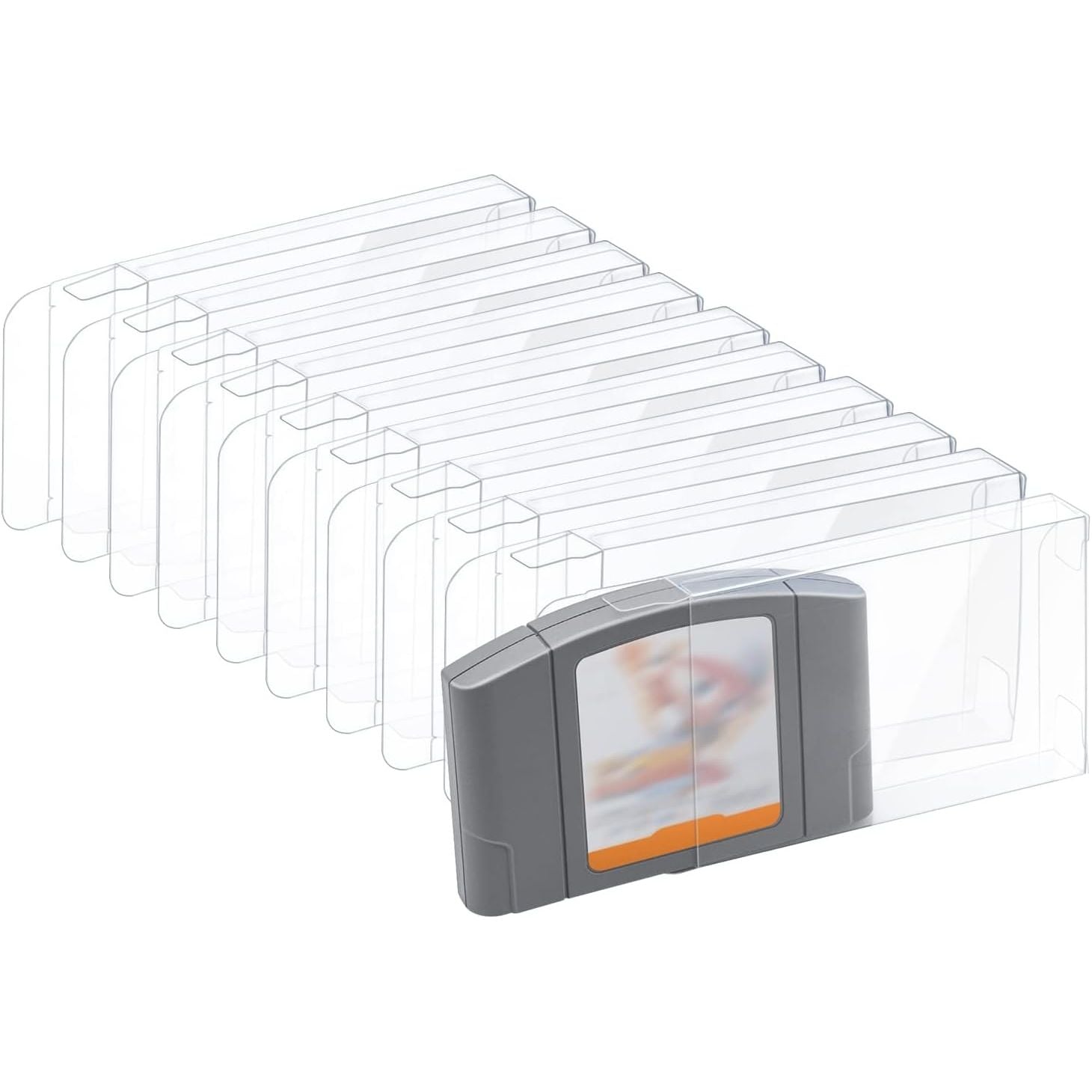 10 Stuks - Beschermhoes - Geschikt voor PS2 / GameCube / Wii / Xbox / SNES / N64 Spellen - Transparante Display Box - Stof-en-Vochtbestendig - Duurzaam-PVC - 10-Stuks