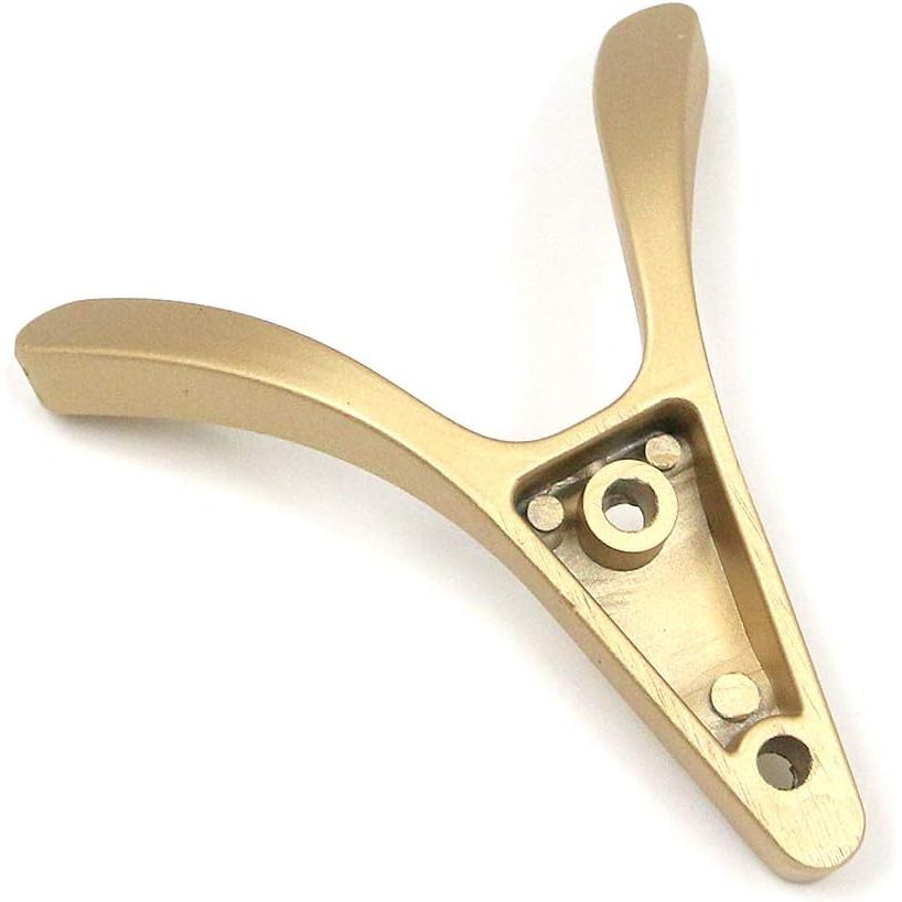 2 Stuks - Gouden Zinklegering Mantelhaken voor Muur of Deur - Praktische en Stijlvolle Wandhaken voor Slaapkamer en Badkamer - Model HX0290 - Creëer Gemakkelijk Opbergruimte met deze Duurzame en Modieuze Haken