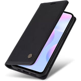 Geschikt voor Huawei Maimang 6 - Kunstleren Flip Cover Portemonnee Hoesje - Kaartsleuf Stand Hoesje (2+1 kaartsleuf) - Magnetische Sluiting Telefoonhoesje - Zwart - Luxe Design - Premium Bescherming - Duurzaam Materiaal - Handige Functionaliteiten