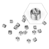 100 stuks - Set van Roestvrijstalen Draad Helicoil Schroefdraadinserts Reparatiekit (M5x0.8x1.5D) - Duurzame en Betrouwbare Inserts voor Reparatie van Schroefdraad - Ideaal voor M5 Schroefdraadherstel in Diverse Toepassingen