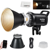 2 Delig - Godox SL60IIBI Bi-Color LED Studiolampen Set - 2800K-6500K - Professionele Video- en Fotografieverlichting - Bowens Mount - Incl. 2x Softbox 60x90 cm met Raster, 2x Lichtstatief en Draagtassen - SL60IIBI KIT2