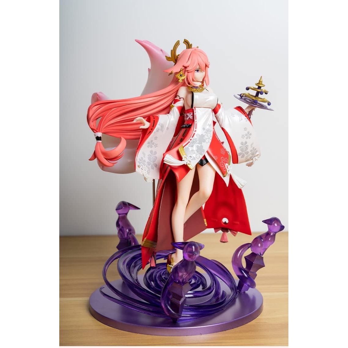 Genshin Impact – Yae Miko 1/7 Schaalfiguur 24 cm | Premium PVC Anime Game Beeldje van de Guuji van de Grand Narukami Shrine | Gedetailleerd Verzamelfiguur & Cadeau voor Fans