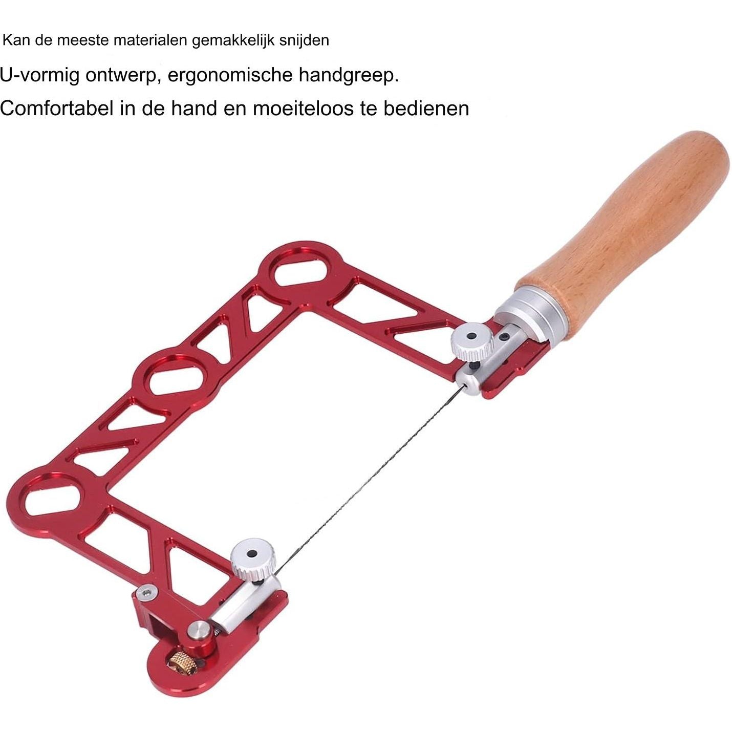 Professionele Zwaar Uitgevoerde Kapzaag met Frame en Vervangbaar Blad, Multidirectioneel Snijdend Handgereedschap voor Hout, Plastic, Rubber, Zacht Metaal (5 inch) - Duurzaam en Veelzijdig - Efficiënte Snijprestaties - Gemakkelijk te Gebruiken