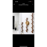 Boomvormige Wandkapstok - Nano-Bamboe - Diverse Maten - Bruin - Ideaal voor Slaapkamer, Woonkamer, Keuken - 78 x 25 x 7 cm - Kleur Wit