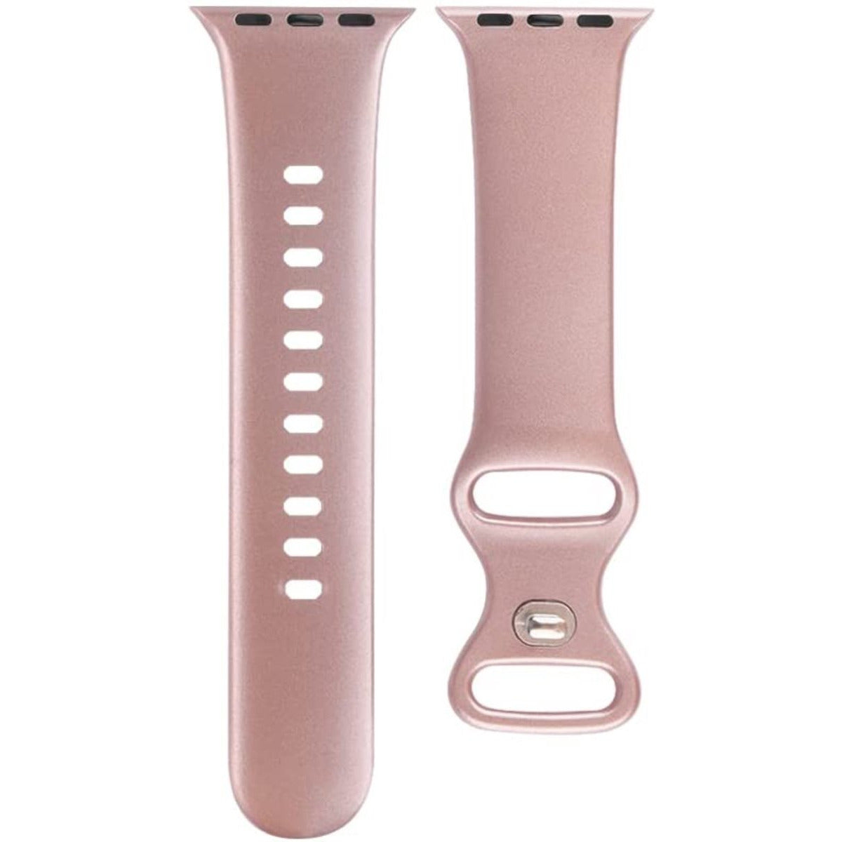 Vervangende Siliconen Sportband - Geschikt Voor Apple Watch - 42mm, 44mm, 45mm - Siliconen Fitness Bandje - Ademend - Comfortabel - Waterdicht - Geschikt voor Apple Watch Series 8, 7, 6, 5, 4, 3, 2, 1, SE