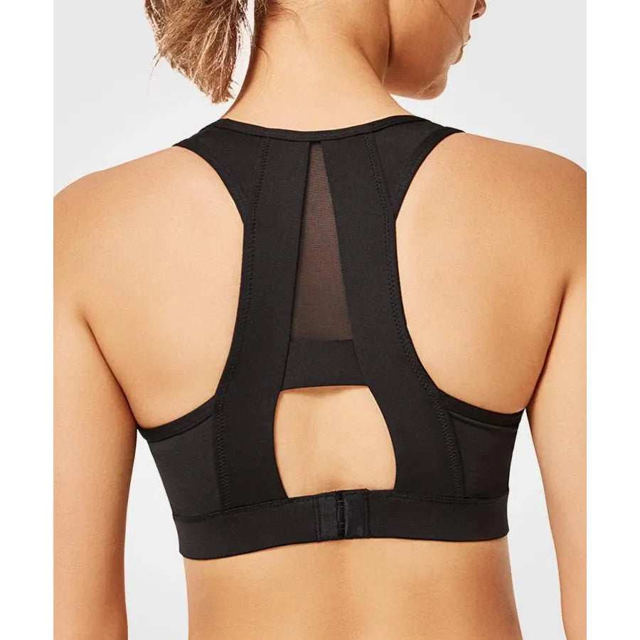 Yvette Shift Racerback Mesh - Maat XXL Gewatteerde Sportbeha - Ultiem Comfort voor High-Impact Sporten - Ademend, Warmteafvoerend & Zweetwerend - Speciaal Ontworpen voor Wandelen, Hardlopen en Workouts