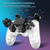 Draadloze Controller Geschikt voor PS4 - Bluetooth Gamepad - Ergonomisch Ontwerp - Dubbele Vibratiemotoren - Oplaadbare Batterij - Gevoelige Knoppen en Joysticks - LED indicatoren - Eenvoudige Installatie - Hoogwaardige Kwaliteit