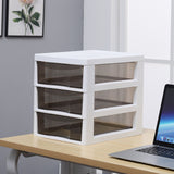 Modulaire Kunststof Ladekast met 6 Lades – Witte Opbergkast met Wieltjes – Vrij Configureerbare Stapelbare Organizer van PET & PP – Multifunctionele Ladebox voor Make-up, Slaapkamer, Kantoor of Badkamer – Grote Capaciteit en Duurzaam Ontwerp