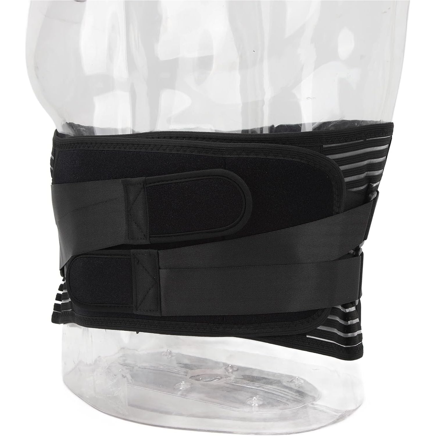 Taille Steunriem - 6-Voudige Rugbrace Met Ritssluiting - Ademend Elastisch Gaas - 16-Gaats Ontwerp - Rugbescherming Voor Heren - Maat M - Voor Preventie en Ondersteuning - Verstelbare Compressiebanden - Anti-slip Siliconen Riemen