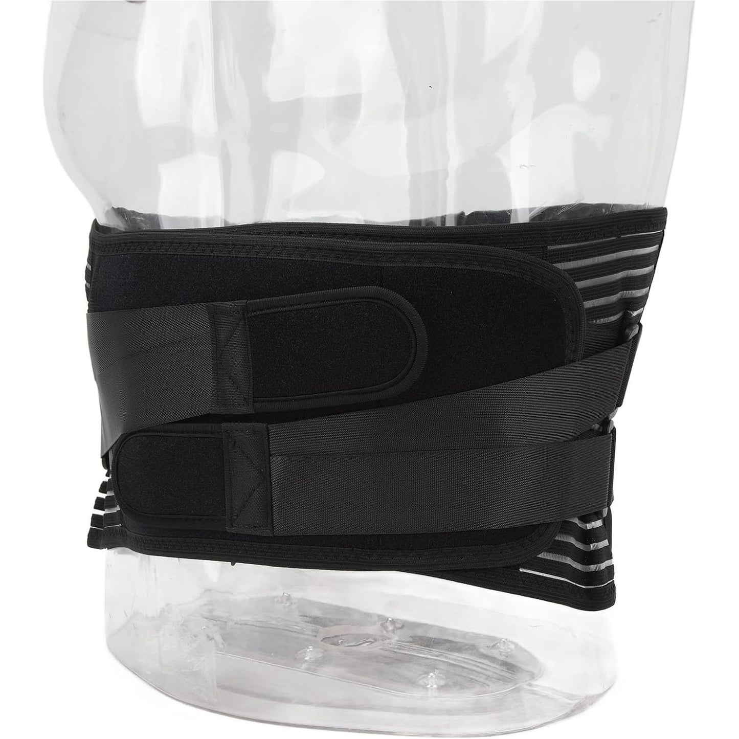 Taille Steunriem - 6-Voudige Rugbrace Met Ritssluiting - Ademend Elastisch Gaas - 16-Gaats Ontwerp - Rugbescherming Voor Heren - Maat M - Voor Preventie en Ondersteuning - Verstelbare Compressiebanden - Anti-slip Siliconen Riemen
