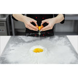 RVS Snijplank 50x50cm – 1.5mm Dikte – Roestvrijstalen Hakplank – Antislip & Geluiddempend – Hygiënisch RVS Snijblad Voor Vlees Groenten Fruit Kaas Pizza – Eenvoudig Schoon Te Maken – Keukenwerkblad 304 Roestvrij Staal