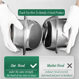 Ronde RVS Muurventilatierooster 160mm – 304 Roestvrijstalen Afvoerkap Met Lamellen & Insectenrooster – Weerbestendige Ventilatiedop Voor Buitenmuur – Vent Grill Voor Keuken Badkamer Schouw Afzuiging Luchtkanaal Buitenafvoer