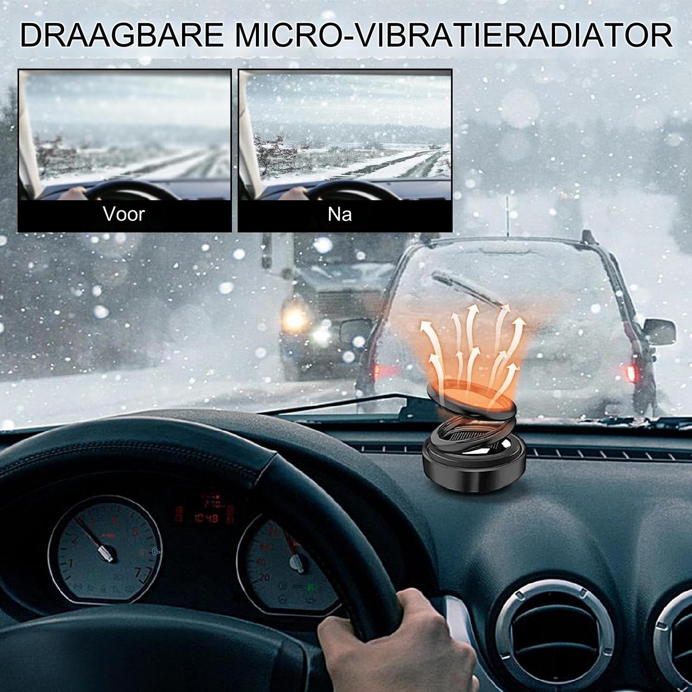 Mini Draagbare Kinetische Verwarmer: Auto Ontdooier & Verwarmer, Efficiënte Zonne Voorruitverwarmer voor Snelle Verwarming, Compact en Handig voor Diverse Scenario's zoals Voertuigen, Woonkamers, Badkamers en Kantoor - Zwart