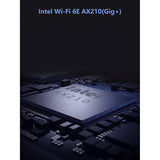 6E AX210S PCI-E Wireless Adapter - Wi-Fi 6E tot 5400Mbps - Tri-Band & Bluetooth 5.2 - Lage Latency voor Gaming - Eenvoudige Installatie - Geavanceerde WPA3 Beveiliging