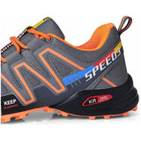 Casual MTB Fietsschoenen Heren - Outdoor Fietsschoenen Zonder Sloten - Lichtgewicht Wandelschoenen Voor Trail Trekking en Hardlopen - Antislip Zool - Ademend Leer en Mesh - Schokabsorberend - Voor Racefiets en Mountainbike