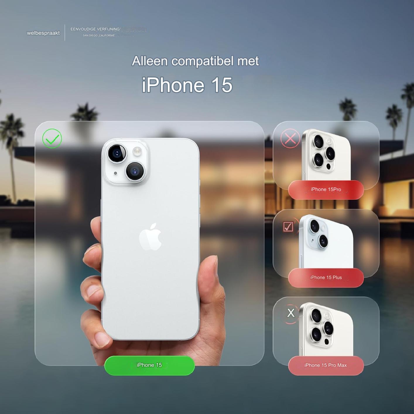 iPhone 15 Hoesje - Vloeibare siliconen hoes, compatibel met iPhone 15. Premium kwaliteit met volledige bescherming dankzij 4-laagse schokbestendige structuur. Zachte microfiber voering voorkomt krassen. Beschikbaar in lieflijk roze