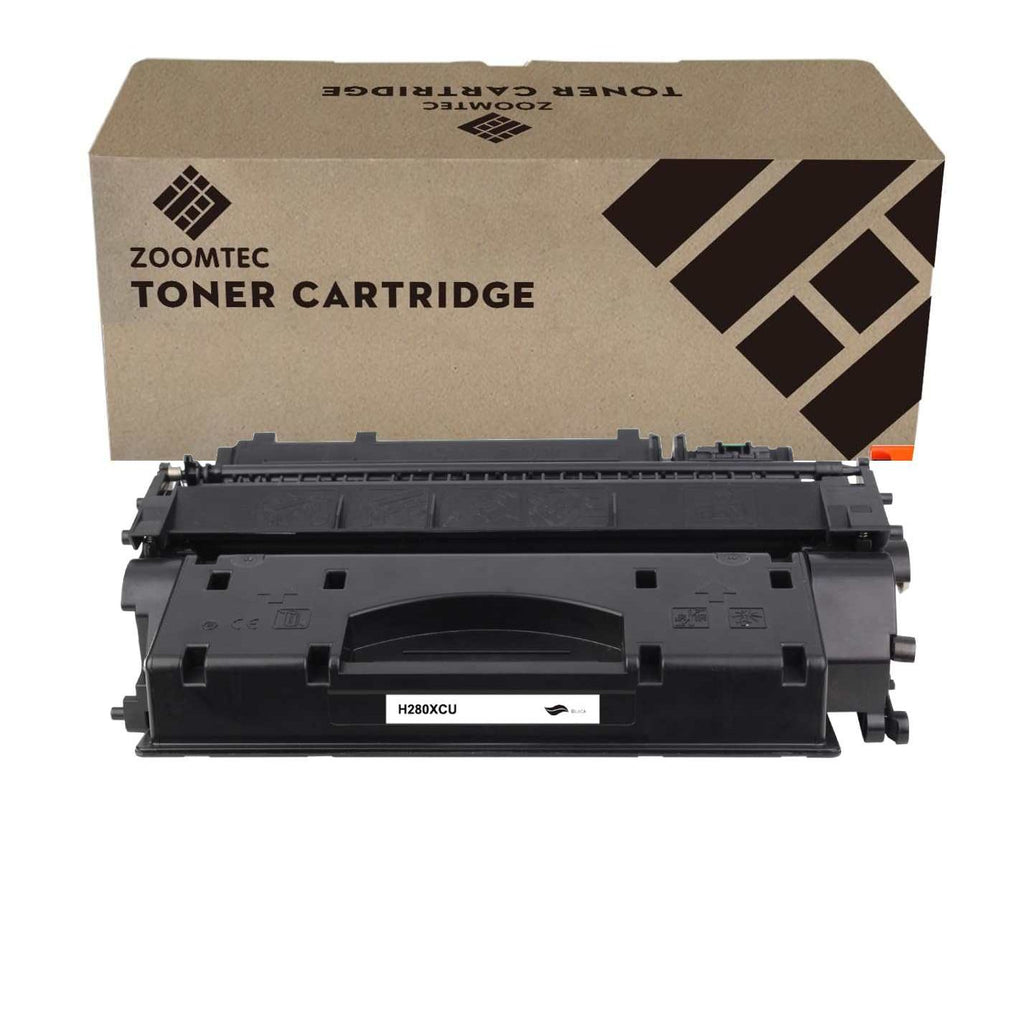 ZoomTec – Vervanging voor HP 80X CF280X  - Compatibele Toner Cartridge Zwart – Geschikt voor HP LaserJet Pro 400 M401/M401a/M401n/M401dn/M401dw, M425dn/M425dw, P2055, P2055dn, Canon imageCLASS MF5850dn/MF5960dn/LBP6650dn – Hoge Capaciteit – H280XCU