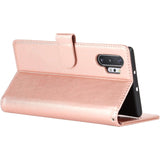 Samsung Galaxy Note 10 Plus Hoesje Portemonnee met Kaarthouder,voor Samsung Note 10 Plus Telefoonhoesje voor Vrouwen,voor Samsung Note 10 Plus Flip Cover met Creditcardhouder-Roségoud-Luxe Wallet Hoesje-Modieus Telefoonhoesje-Hoogwaardige Beschermhoes