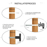 4 Stuks - Zwarte Meubelknoppen - 30 mm Ronde Kastknoppen - Modern Design Met Schroeven - Geschikt Voor Kasten, Lades, Meubels, Keukenkastjes en Garderobes - Zink Materiaal - Eenvoudige Installatie Voor Elegante Interieur Upgrade