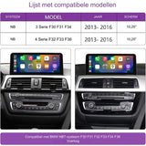 NINETOM 10.25-Inch Touchscreen Multimedia Systeem - Draadloos CarPlay &amp; Android Auto Compatibel - Voor BMW 3/4 Serie NBT Systeem - F30/F31/F32/F33/F34/F35/F36 (2013-2016) - Linux Besturingssysteem - 1920x720 HD Resolutie - Plug-and-Play Installatie