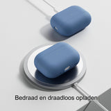 Beschermende Siliconen Hoes Voor AirPods Pro 2 2022 - Zachte Skin Met Zichtbare LED - Perfecte Pasvorm, Eenvoudig Te Installeren en Verwijderen - Langdurige Bescherming Tegen Stof en Krasjes - Verkrijgbaar in Frans Blauw en Mint Groen