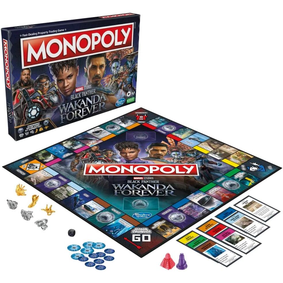 Hasbro Gaming Monopoly: Marvel Studios’ Black Panther – Wakanda Forever Edition Bordspel | Familie- en Kinderspel vanaf 8 Jaar | 2–6 Spelers
