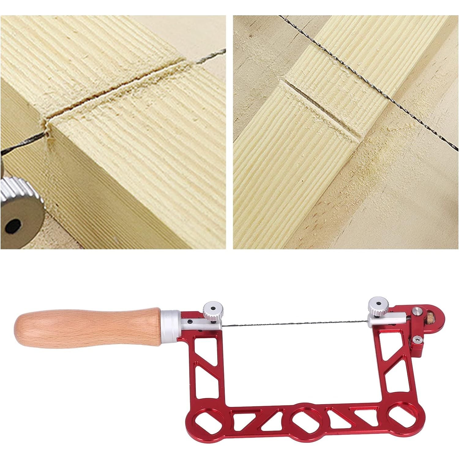 Professionele Zwaar Uitgevoerde Kapzaag met Frame en Vervangbaar Blad, Multidirectioneel Snijdend Handgereedschap voor Hout, Plastic, Rubber, Zacht Metaal (5 inch) - Duurzaam en Veelzijdig - Efficiënte Snijprestaties - Gemakkelijk te Gebruiken