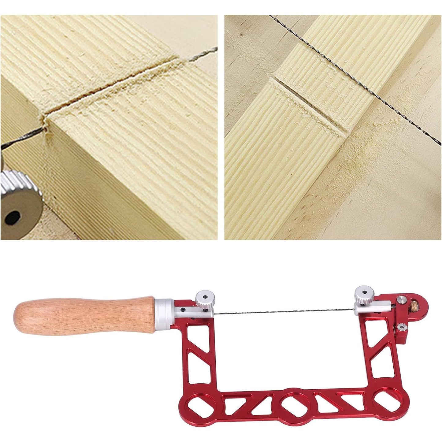 Professionele Zwaar Uitgevoerde Kapzaag met Frame en Vervangbaar Blad, Multidirectioneel Snijdend Handgereedschap voor Hout, Plastic, Rubber, Zacht Metaal (5 inch) - Duurzaam en Veelzijdig - Efficiënte Snijprestaties - Gemakkelijk te Gebruiken