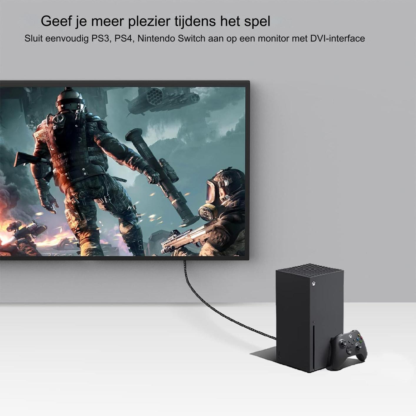 2 Stuks - DVI Naar HDMI Adapter - Bidirectionele HDMI Naar DVI-D Adapter - Goudkleurige Connectoren - Ondersteunt 1080p Full HD - Handige 2-Pack Voor Thuis en Kantoor - Duurzame Verbindingsoplossing Voor Computers, Monitoren en Projectoren