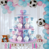 Jongen of Meisje Servies Party Tafelgerei - Compleet Baby Shower Set met Cupcake Stand, Tafelloper, Decoraties en Meer