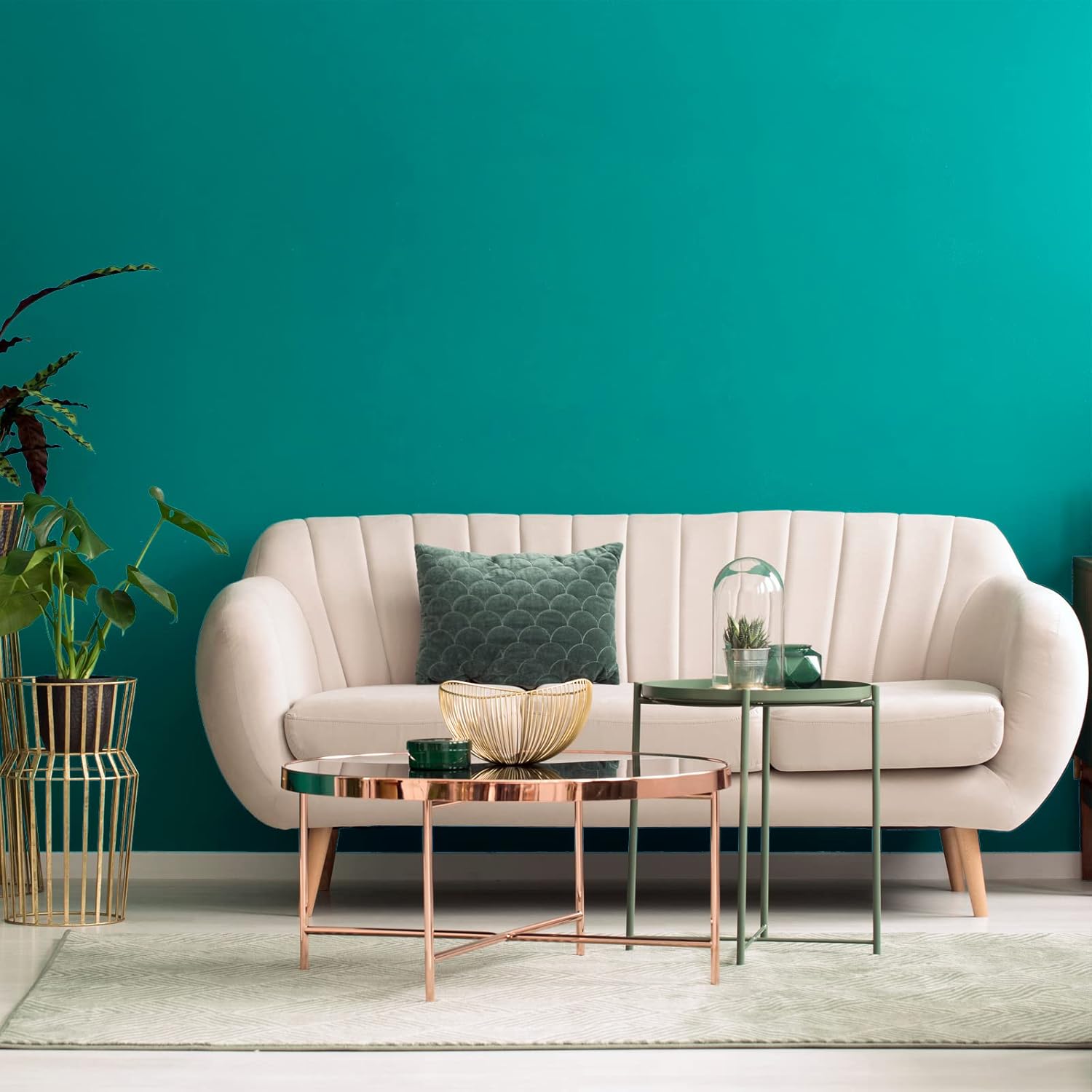 Zelfklevend Behang – 1 Rol – 40 cm x 8 m – Mat Blauw Zelfklevende Vinylfolie – Meubelstickers – Keukenfolie – Contactpapier – Blauw Behang – Kastfolie – Waterdicht / Verwijderbaar – Voor Meubels, Muren, Werkblad & Kasten – 3,2 m²