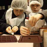 2 stuks - Siliconen Chocoladevormen - Niet-Klevende Chocoladeschimmels - Mini Chocolade Reepvormen - Twee Verschillende Stijlen van Bruine IJsblokjesbakvormen - Snoep Chocolade Bakken Keukenmallen - Chocolademallen - Chocoladevormen Set