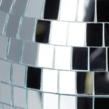 XL Spiegelbol 40cm – Discobal Met Spiegelglas – Roterende Discobol Voor Lichtreflectie – Spiegelbal Voor Feest Verlichting – 40 cm Diameter Reflecterende Bol – Spiegeldecoratie Voor Podium Dansvloer Clubfeest Disco Lichtbol