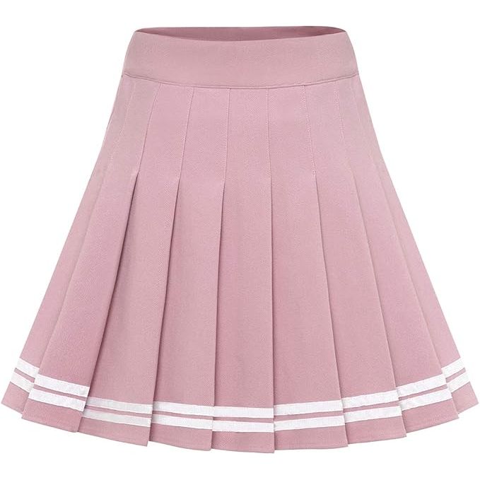 Koreaanse Plooirok - Elegante Minirok met Dubbele Bies – Zachte Katoenmix – Zijrits met Haaksluiting – Schoolstijl / Kawaii / Casual – Comfortabele Pasvorm – Zwart / Grijs / Beige (kopie)