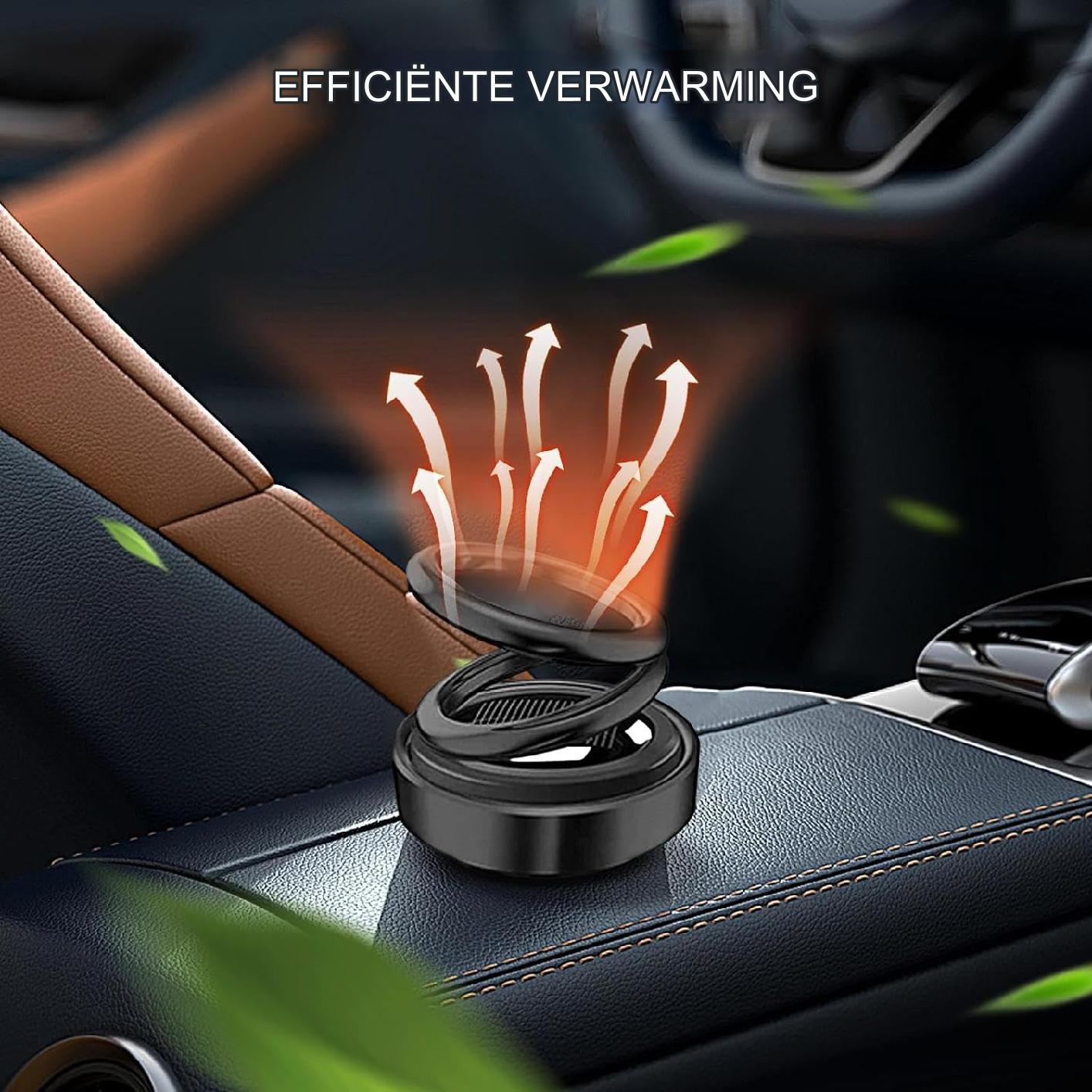 Mini Draagbare Kinetische Verwarmer: Auto Ontdooier & Verwarmer, Efficiënte Zonne Voorruitverwarmer voor Snelle Verwarming, Compact en Handig voor Diverse Scenario's zoals Voertuigen, Woonkamers, Badkamers en Kantoor - Zwart
