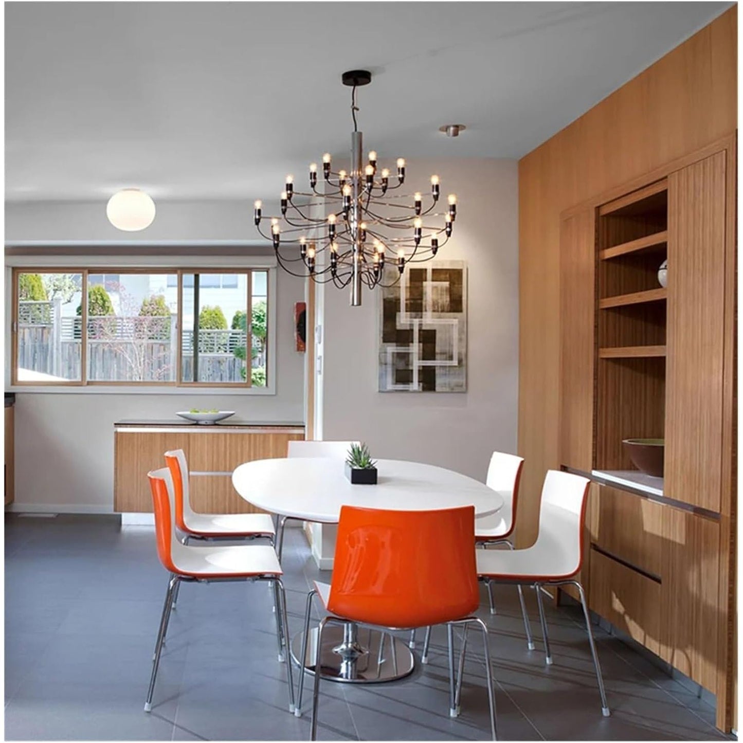 Gouden Scandinavische Kandelaar voor Restaurant Hotel Villa Woonkamer Trap Modern Design-Interieurdecoratie 60cm-32 LED Lampen Stijlvolle Decoratieve Kandelaar Sfeerverlichting Candelabro escandinavo Interieurdecoratie LED Kandelaar