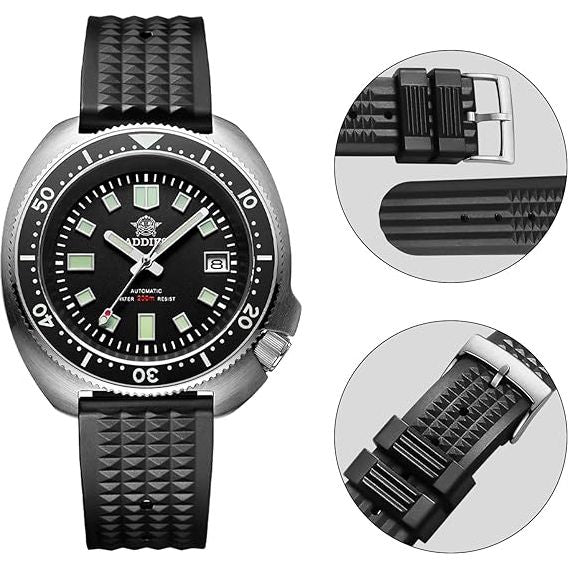 ADDIESDIVE Captain Willard Automatisch Duikhorloge MY-H8 - 200M Waterbestendig - Luxe en Duurzaam met NH35A Uurwerk