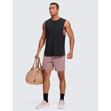 Mouwloos Heren Gym-Shirt – Sneldrogend – Workout & Hardlopen – UV-Bescherming UPF 50+ – 4-Weg Stretch - Model: Cool-Feeling