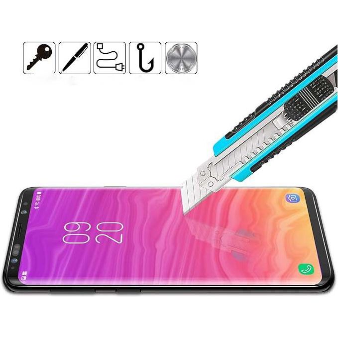 Set van 2 Screen Protectors voor Samsung Galaxy S8 Plus - 3D Afgerond Gehard Glas, 9H Hardheid, Ultra-helder - Inclusief Positioneringshulp, Anti-Kras, Anti-Olie en Anti-Bubbel Eigenschappen