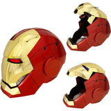 Iron Man MK 5 Helm - Draagbare Superheld Helm met Jarvis Voice &amp; Touch/Remote Bediening - Cosplay en Verzamelstuk - Gouden ABS Metalen Uiterlijk - Perfect voor Halloween, Verjaardag en Kerst