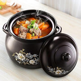 Zwarte Keramische Stoofpot met Deksel – 4 Liter Aardenwerk Casserole Pan – Hittebestendige Kookpot van Loodvrij Keramiek – Voor Soep, Stoof, Hotpot, Bibimbap, Rijst en Ovenschotels – Ovenbestendig, Magnetronbestendig en Afwasmachinebestendig