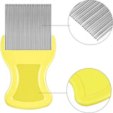 8 Delig - Dubbelzijdige Vlooien en Luizenkammen - Verwijdering van Luizen en Dandruff - Haarverzorging met Metalen Tanden - 2 Soorten - 4 Kleuren