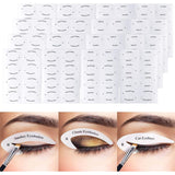 12 Stickervellen met 8 Eyeliner Sjablonen Oogmake-up Stencils Stickers - Perfecte Smokey Eyes en Winged Eyeliner - Ideaal voor Beginners en Make-up Artiesten