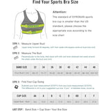 SYROKAN Women's Comfort Sports Bra – High Impact – Voor Grote Borsten – Dames Sport BH Zonder Beugel – Ademend Stretchmateriaal – Bounce Control – Medium Impact Support – Maat 80D