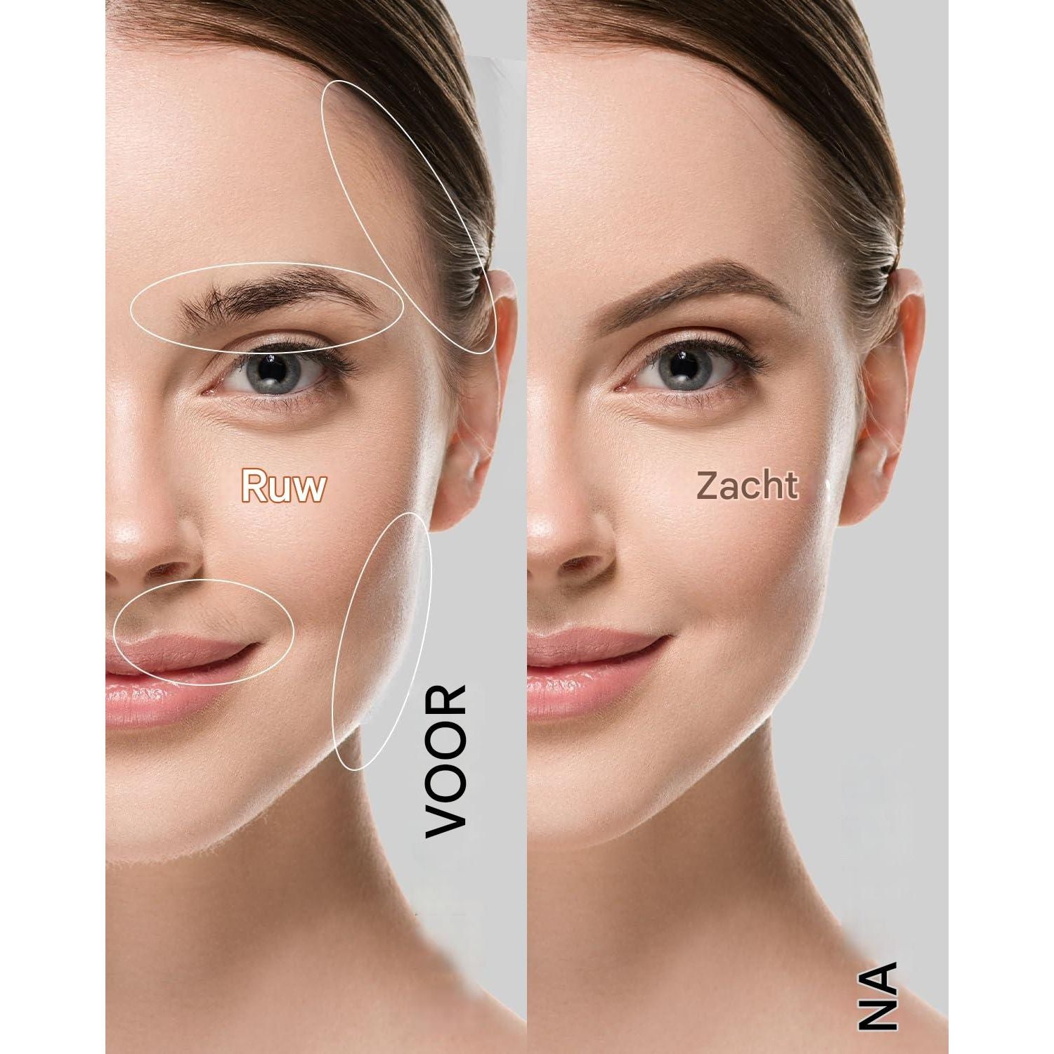 Vogcrest - 2 in 1 Elektrische Gezichts- en Wenkbrauwtrimmer – Oplaadbaar via Type-C met Ingebouwde LED-Lamp – Draagbaar & Discreet – Pijnvrije Haarverwijdering voor Vrouwen – Geschikt Voor Gezicht, Lippen & Wenkbrauwen