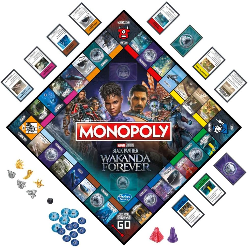 Hasbro Gaming Monopoly: Marvel Studios’ Black Panther – Wakanda Forever Edition Bordspel | Familie- en Kinderspel vanaf 8 Jaar | 2–6 Spelers